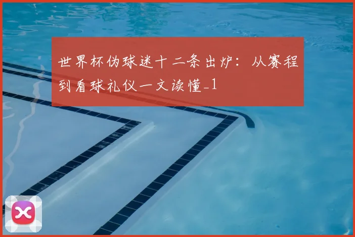 世界杯伪球迷十二条出炉:从赛程到看球礼仪一文读懂_1