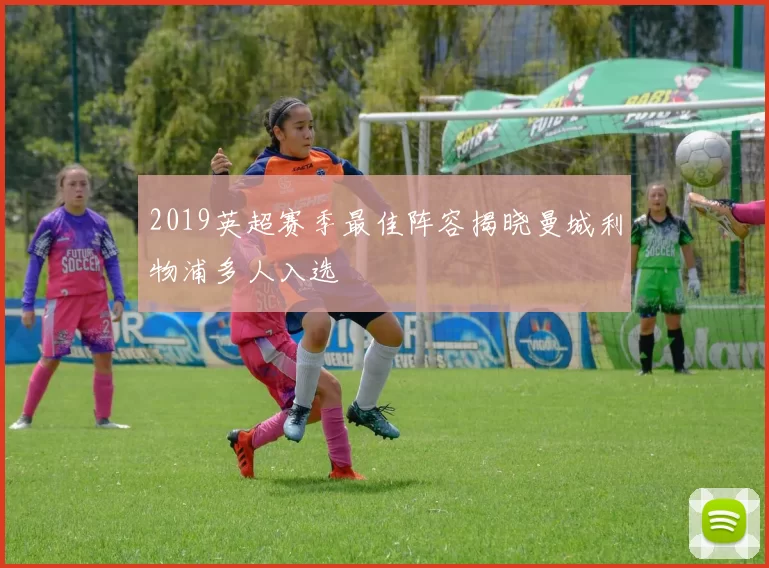 2019英超赛季最佳阵容揭晓曼城利物浦多人入选